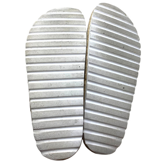 Time & Tru Sz 11 Brown Vegan Leather Chunky Lug Sole Buckle Slide Sandals - Picture 9 of 9